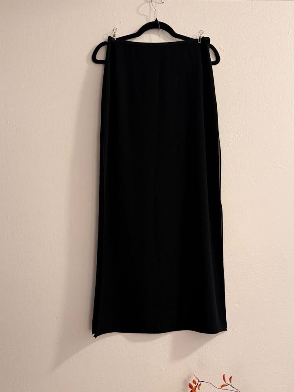 Vintage 90s Black Maxi Skirt